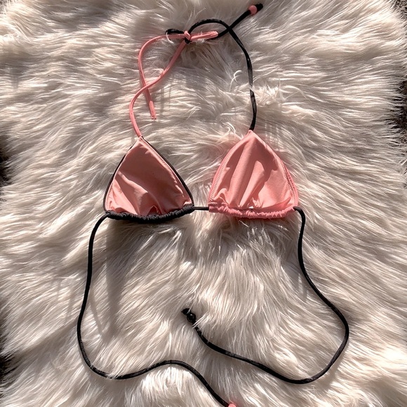 Victoria’s Secret Colorblock Triangle Padded Bikini Top Swimsuit - Picture 6 of 9